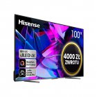 Hisense 100U7KQ telewizor Mini-LED 4K 100 cali  | Dostępne od ręki! | Cashback 4000 ZŁOTYCH !!!